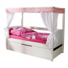 MID.YOU POSTEĽ S NEBESAMI, 80/160 cm ružová, biela - Online Only detský nábytok - 000406004027