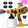 Elektrická striekacia pištoľ, maliarska súprava 850W, 900ml, 4 trysky na maľovanie stien