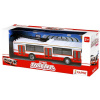 RAPPA Kovový trolejbus červený 16 cm