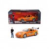 Jada Toys Rýchlo a zbesilo auto 1995 Toyota Supra + figúrka Brian O'Conner 1:24