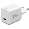 Nabíjačka do siete Hama Super-Mini USB-C PD/QC 45 W (201983) biela