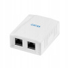 Zásuvka 2x RJ45 LAN Cat.6A na omietku LogiLink Internet PoE+ 10GbE UTP