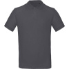 B&C | Inspire Polo /men, Pánske piqué polo z bio bavlny, sivá dark, L