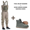 VISION Brodící kalhoty Tool Relief Wader, vel. XL+ Vision Brodící boty KOSKI Green, Gumová podrážka, vel. US 10 - EU 43