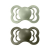 BIBS Supreme symetrické cumlíky z prírodného kaučuku 2ks - veľkosť 1 Variant: Sage / Hunter Green
