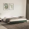 vidaXL Posteľ bez matraca tmavozelený 180x200 cm zamat - Zelená - 164720-99122