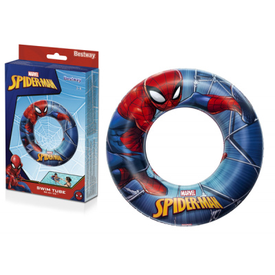 Nafukovací krúžok na plávanie Spider-Man 56 cm Bestway 98003