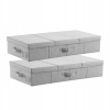 VEVOR Kontajner pod posteľ 2ks 80,5x40,5x15,5CM 48L ľanu Skladacia konštrukcia