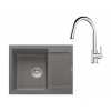 Franke Sety Kuchynský set G256ŠK, fragranitový drez MRG 611-62 a batéria FS 3229.031, sivý kameň/chróm 114.0700.713