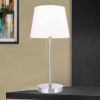 Orion Stolná lampa Ludwig s USB portom biela/nikel matná - LA 4-1205/1 satin