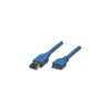 Techly 1.0m USB 3.0/Micro-B USB 3.0 USB kábel 1 m USB 3.2 Gen 1 (3.1 Gen 1) USB A Micro-USB B Modrá (ICOC-MUSB3-A-010)