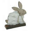 Goba Zajačik na drievku s plyšom a mašľou 13 cm