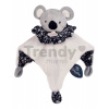 Plyšová koala na maznanie Doudou Boule 3v1 Doudou et Compagnie sivá 25 cm od 0 mes DC3934