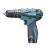 Makita Náradie - 10,8 V AKU vŕtačka s príklepom, 2x aku Li-ion 1,3 Ah, nabíjačka HP330DWE