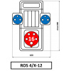 Skříň SEZ ROS4/X-12 zásuvková