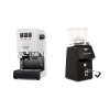 Gaggia Classic E24, white + Ascaso H64, black