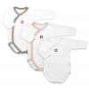 Rastúca výhodná sada 3x Body pre bábätko Nature Unisex ružová béžová taupe