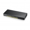 Zyxel GS1915-8EP Riadený L2 Gigabit Ethernet (10/100/1000) Podpora napájania cez Ethernet (PoE) Čierna (GS1915-8EP-EU0101F)