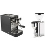 Stone Espresso Lite Black + Rocket Espresso GIANNINO, chrome/black