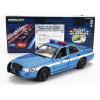 Greenlight Ford usa Crown Victoria Police Interceptor Seattle 2001 1:24 modrá biela