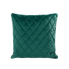 Zamatová obliečka na vankúš - Velvet 27, tyrkysová s okrajom 45 x 45 cm, ZA-387708