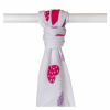 XKKO BMB Bambusová osuška Hearts Lilac Hearts, 90x100, (1ks), 8594161573579