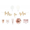 PARTY BOX rose gold (ružové zlato) - 60 ks - Bride to be - xPartydeco