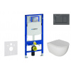 Geberit SET Duofix+závesné WC Oudee so sedátko Slim SC,tlačítko Sigma 30 mat Čierna/Čierna SANI11CA5104