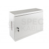 Kovový rozvádzač montážna skriňa 540x400x180 mm TPR-3U, chrbát plech, lesklá biela