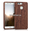 Drevený kryt Huawei P9 – Wood – tmavo-hnedá