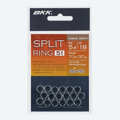 BKK Krúžok Split Ring-51 Veľkosť 3 22,6kg 18ks