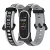 Xiaomi Mi Band 3/4 náhradný náramok - Odolný Farba: Čierna-šedá MBSCZ-4DSGCS