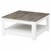 Livetastic KONFERENČNÝ STOLÍK, biela, tmavý dub, kompozitné drevo, 89/89/45 cm - Online Only obývacie izby - 000074001302