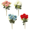 CHOMIK UMELÁ VETVIČKA - KYTICA 7 KVETOV 42 CM MIX FARIEB *4106