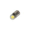 LED BA15S biela, 12V, 1LED/COB, plné sklo