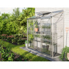Skleník VITAVIA IDA 1300 číre sklo 3 mm strieborný LG4636 - Vitavia Garden - kg/m2 - 15 rokov na vybrané vlastnosti AL konštrukcia - hliníkový skleník - oceľové sponky - 0,61m - jednokrídlové posuvné