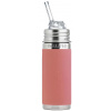 Pura TERMO fľaša so slamkou 260ml - Rose