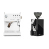 Ascaso Steel UNO PID, White&Wood + Eureka Mignon Classico, CR black
