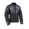 Bunda DELTA 1.0, OXFORD (sivá camo/červená/čierna) XL