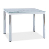 Casarredo Jedálenský stôl DAMAR II biela-chróm