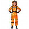 KOSTÝM ASTRONAUTY ASTRONAUTA ORANŽOVÁ KOMBINÉZA PRE DETI 128