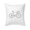 Bicykel názvy - Vankúš 50x50 - 50x50 - Iba poťah ( Biela )
