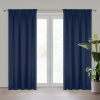 Eurofirany Záves 140x270 cm zatemňujúci polyesterový tmavomodrý na riasiacu pásku PARISA Design 91