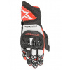 rukavice GP PRO R 3 ALPINESTARS black/white/red Veľkosť: S, Veľkost: S