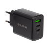 Blow 76-025# Nabíjačka do steny s USB zásuvkou + USB-CX2 QC+PD 40W