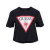 Dámske Tričko s krátkym rukávom GUESS SS CN LOGO CROP TEE E02I01JA914-JBLK – Čierna