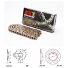 Řetězová sada EK QX-ring GOLD HONDA NX 650 Dominator rok 95-01