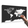 Obraz na korku moderná mapa s čiernobielym nádychom