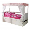 MID.YOU POSTEĽ S NEBESAMI, 80/160 cm ružová, biela - Online Only detský nábytok - 000406004030