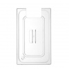 Veko pre polykarbonátové nádoby GN s výrezom pre cirkulačné čerpadlo sous vide, HENDI, GN 1/1, Priehľadná, 530x325mm 864227H